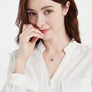 Feather Custom Photo Projection Necklace - Perimade & Co.