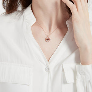 Feather Custom Photo Projection Necklace - Perimade & Co.