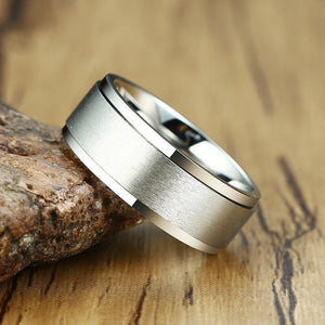 Fidget Spinner 8mm Couple Band Ring - Perimade & Co.