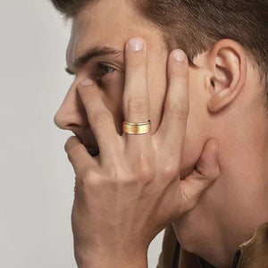 Fidget Spinner 8mm Couple Band Ring - Perimade & Co.