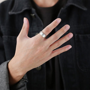 Fidget Spinner 8mm Couple Band Ring - Perimade & Co.