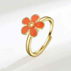 Flower Anxiety Fidget Spinner Stacking Ring - Perimade & Co.