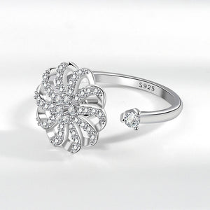 Flower Anxiety Fidget Spinner Statement Ring - Perimade & Co.
