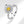 Silver ring with a yellow smiley face center on a white background