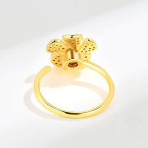 Flower Windmill Fidget Spinner Statement Ring - Perimade & Co.
