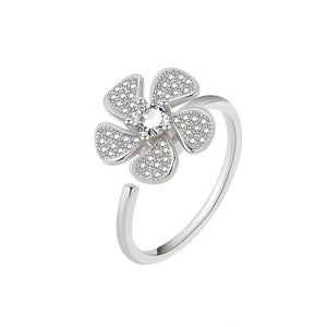 Flower Windmill Fidget Spinner Statement Ring - Perimade & Co.