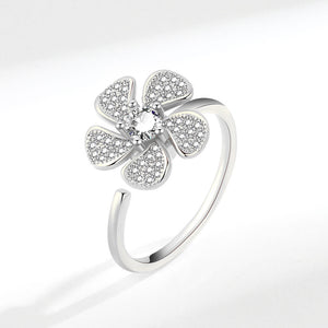 Flower Windmill Fidget Spinner Statement Ring - Perimade & Co.
