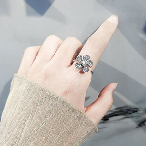 Flower Windmill Fidget Spinner Statement Ring - Perimade & Co.
