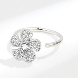Flower Windmill Fidget Spinner Statement Ring - Perimade & Co.