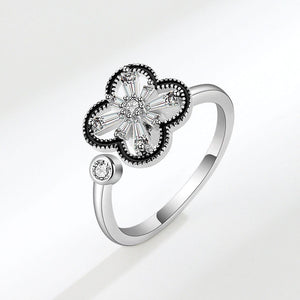 Four Leaf Clover Anxiety Fidget Spinner Ring - Perimade & Co.