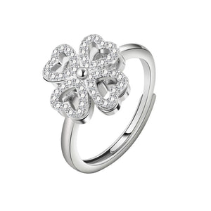 Four Leaf Clover Fidget Spinner Ring - Perimade & Co.