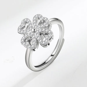 Four Leaf Clover Fidget Spinner Ring - Perimade & Co.