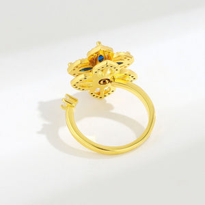 Four Leaf Clover Fidget Spinner Stacking Ring - Perimade & Co.