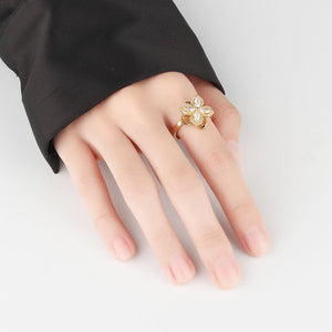 Four Leaf Clover Fidget Spinner Statement Ring - Perimade & Co.