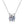 Four - Prong Moissanite Box Chain Necklace - Perimade & Co.
