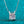 Diamond necklace on a teal background