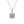 Halo Moissanite Wedding Charm Necklace - Perimade & Co.