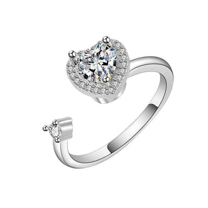 Heart Anxiety Fidget Spinner Stacking Ring - Perimade & Co.