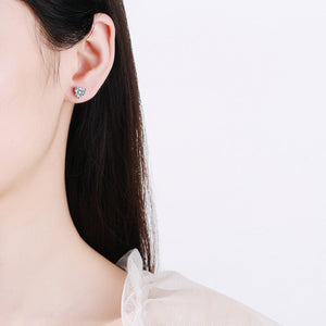 Heart - Cut Moissanite Wedding Stud Earrings - Perimade & Co.