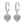 Heart Moissanite Halo Dangle Drop Earrings - Perimade & Co.