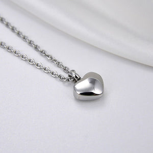 Heart Urn Human Ash Pendant Necklace - Perimade & Co.