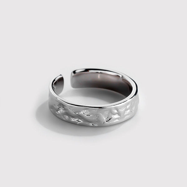 Hammered Couple Band Ring