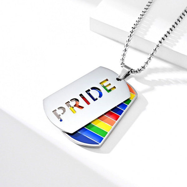 Rainbow LGBTQ Pride Love Necklace