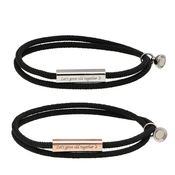 Custom Magnetic Couple Braided Bracelet