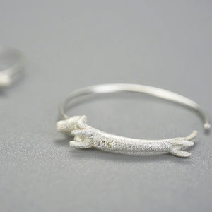 Dachshund Dog Statement Hoop Earrings