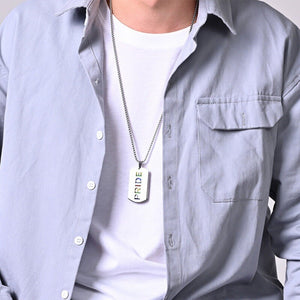 Rainbow LGBTQ Pride Love Charm Necklace