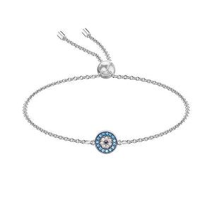 Evil Eye Crystal Charm Stacking Bracelet