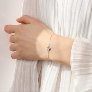 Evil Eye Crystal Charm Stacking Bracelet