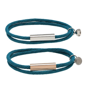 Custom Magnetic Couple Matching Rope Bracelet