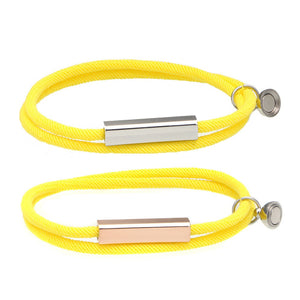 Custom Magnetic Couple Matching Rope Bracelet