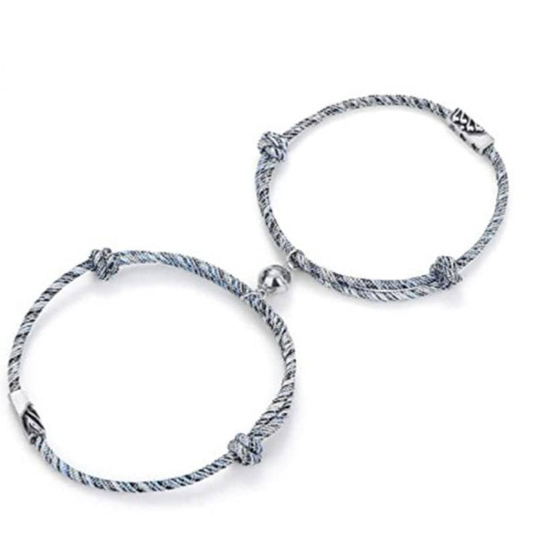 Custom Braid Magnetic Couple Bracelet