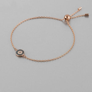 Evil Eye Crystal Charm Stacking Bracelet