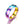 Load image into Gallery viewer, Rainbow Paw Print Chrome Band Ring
