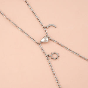 Magnetic Heart Sun Moon Couple Bracelet
