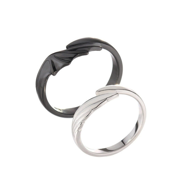 Angel Devil Wing Couple Matching Ring