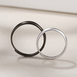 Mobius Strip Couple Matching Band Ring
