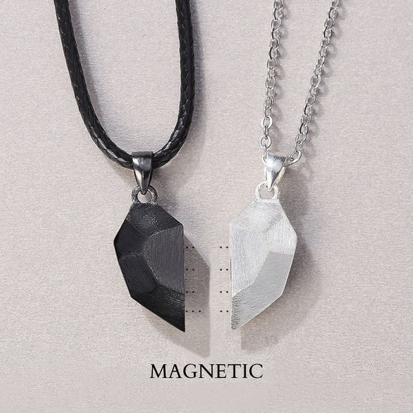 Matching Magnetic Couples Pendant Necklace - Auswara