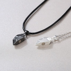 Magnetic Heart Couple Matching Rope Necklace