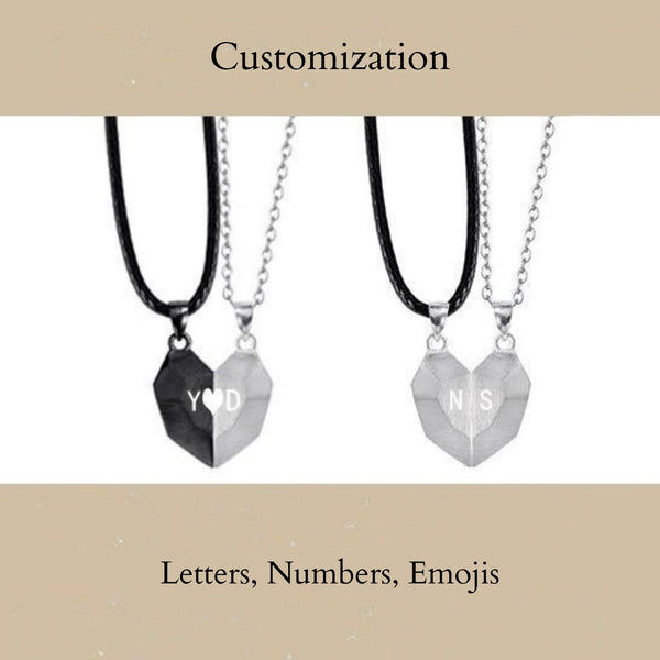 Silver Stainless Steel Couples Magnetic Pendant Necklace at Rs 70/piece in  New Delhi