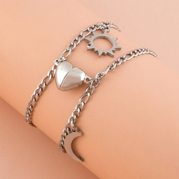 PERSONALIZED INITIAL HEART BRACELET – Ora Gift