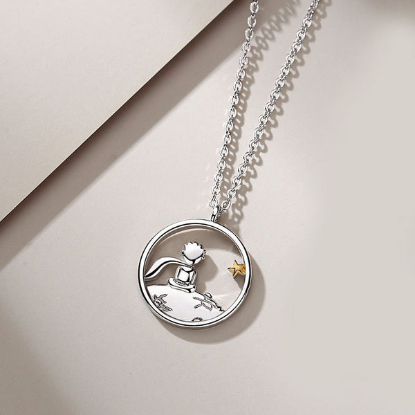 The Little Prince Fox Couple Necklace