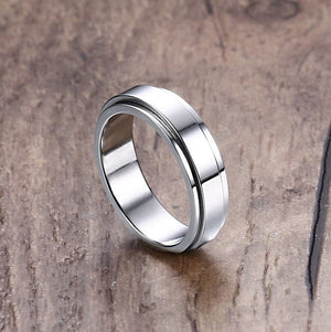 Custom 6mm Anxiety Fidget Spinner Ring