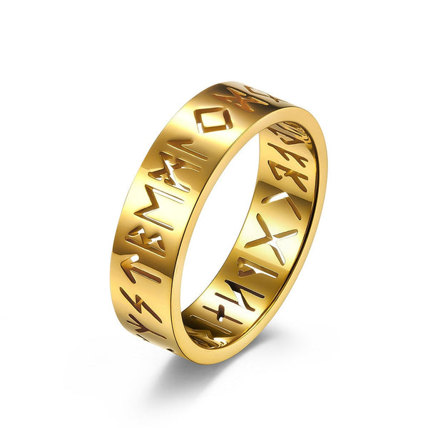 Runic Alphabets Viking Runes Band Ring
