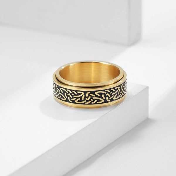 Celtic Knot Anxiety Fidget Spinner Ring
