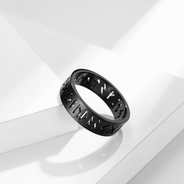 Runic Alphabets Viking Runes Band Ring