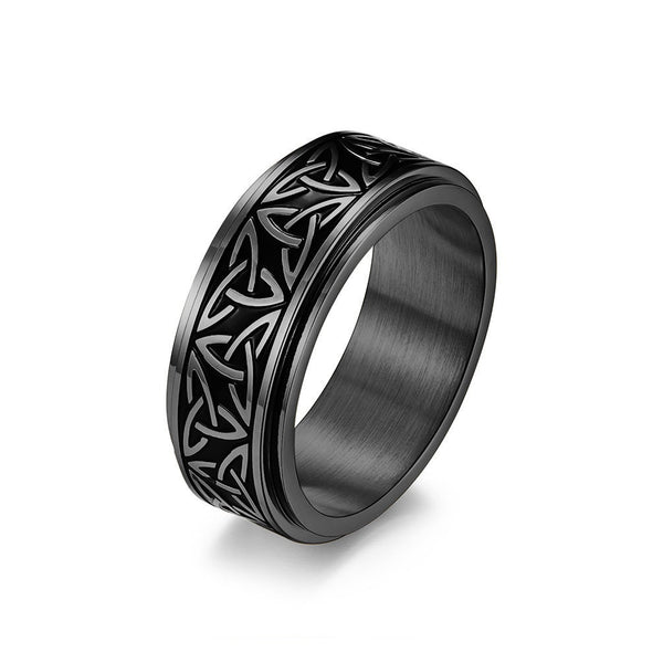 Celtic Trinity Knot Couple Matching Ring